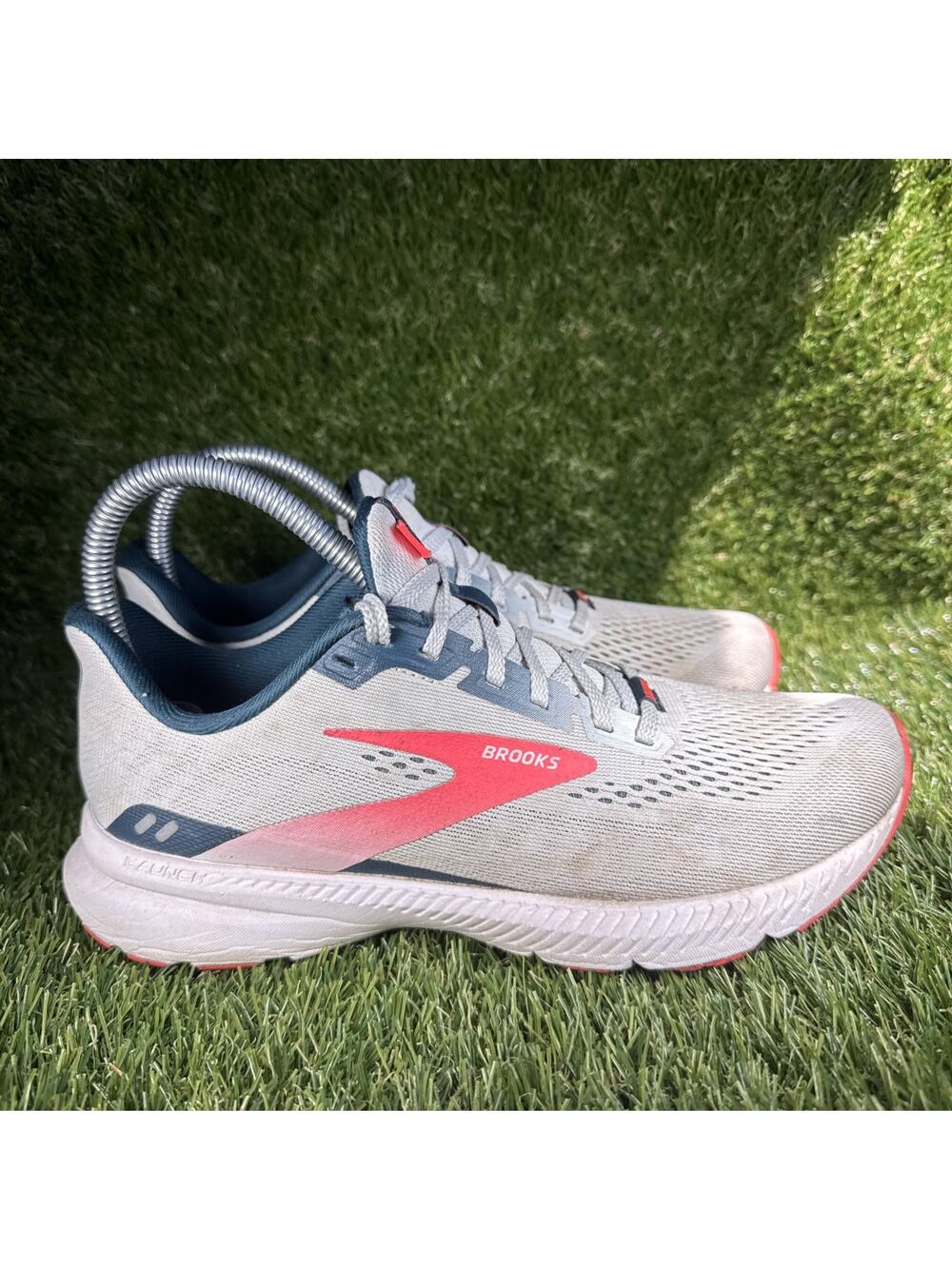 Brooks Launch 8 Women’s Running Shoes Ice Flow Navy Pink 1203451B110 Size 7